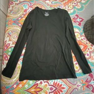 Solid Black Long Sleeve Shirt